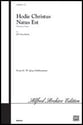 Hodie Christus Natus Est SATB choral sheet music cover